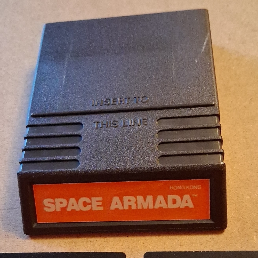 Space Armada Game Cartridge with Two Game Cards - Black and Red - Picture 3 of 8